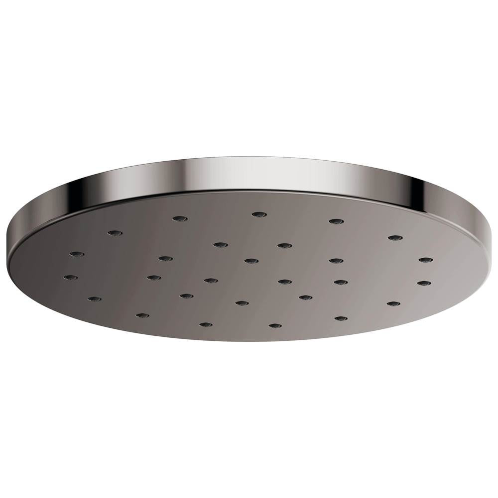 Brizo - Universal Showering 14'' Linear Round H2OKineticSingle-Function Raincan Shower Head - Brilliance Black Onyx