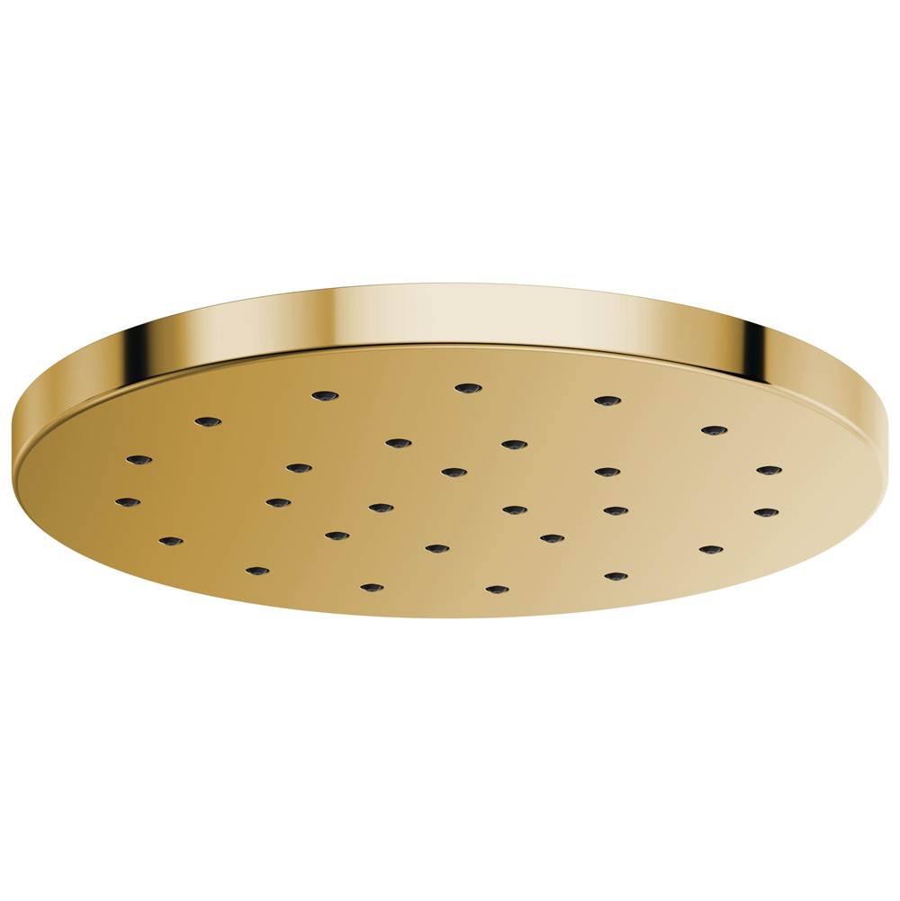 Brizo - Universal Showering 14'' Linear Round H2OKineticSingle-Function Raincan Shower Head - Polished Gold