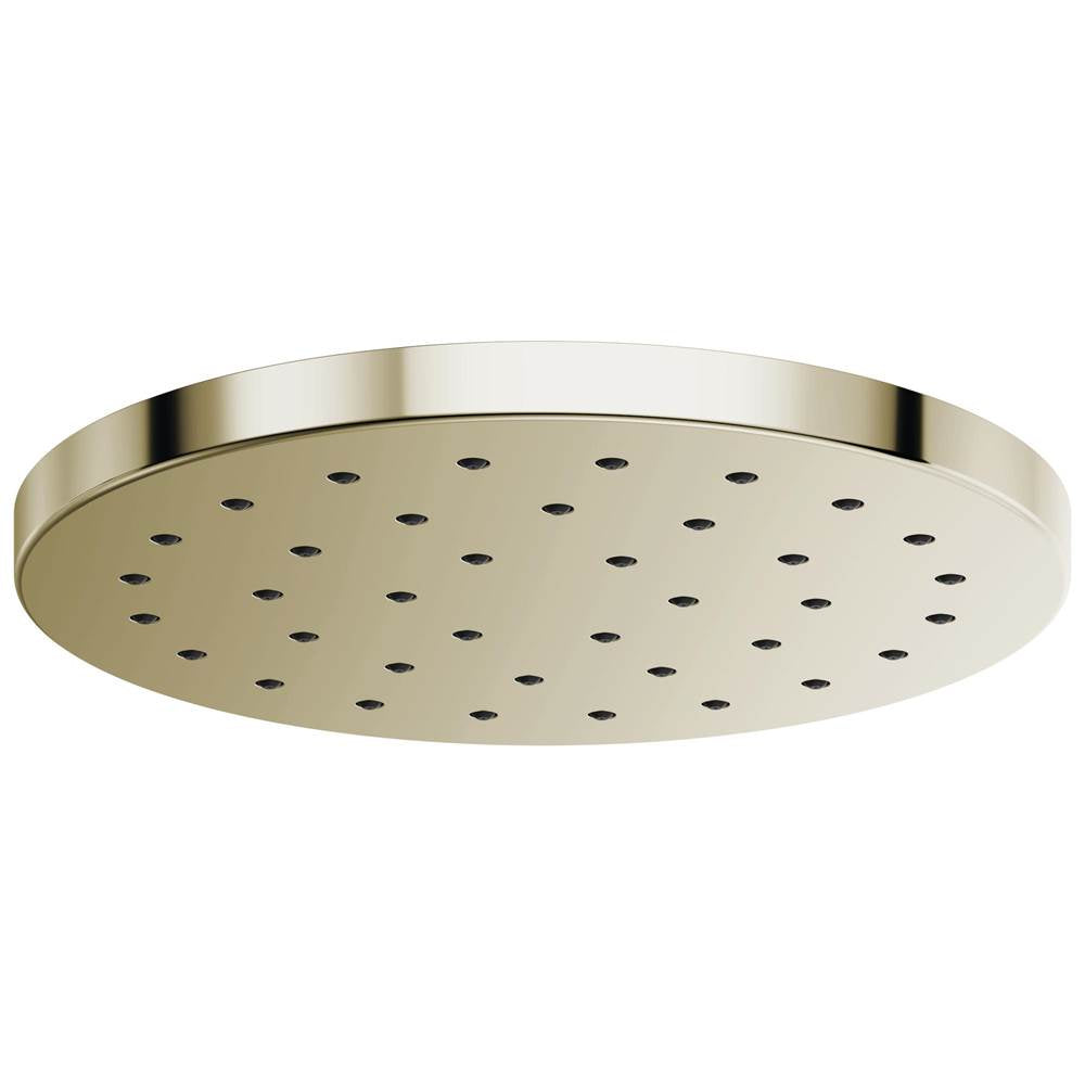 Brizo - Universal Showering 14'' Linear Round H2OKineticSingle-Function Raincan Shower Head 2.5 GPM - Polished Nickel