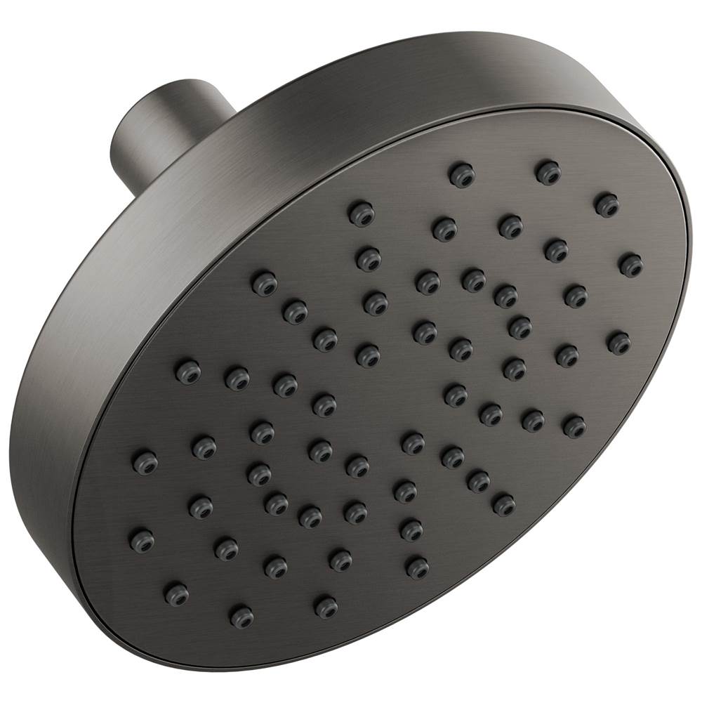 Brizo - Universal Showering 5'' Linear Round Single-Function Wall Mount Shower Head - 1.75 GPM - Luxe Steel