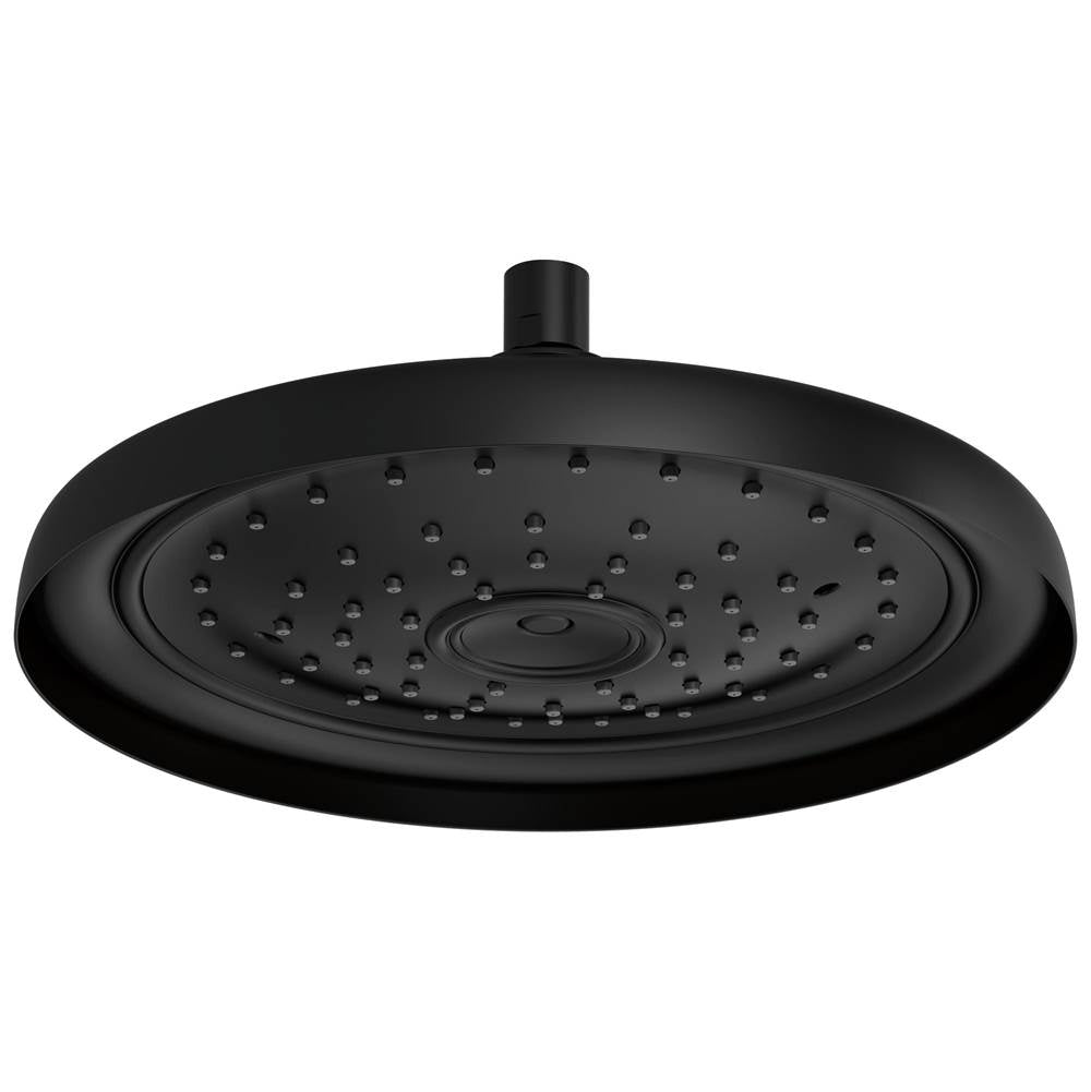 Brizo - Universal Showering 11'' Classic Round Single-Function Raincan Shower Head - 1.75 GPM - Matte Black