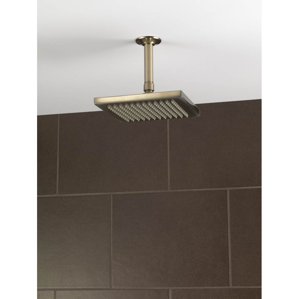 Universal Showering 8'' Linear Square Single-Function Raincan Shower Head - 1.75 GPM