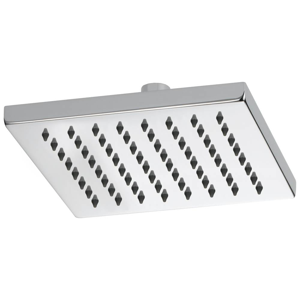 Brizo - Universal Showering 8'' Linear Square Single-Function Raincan Shower Head - 1.75 GPM - Chrome