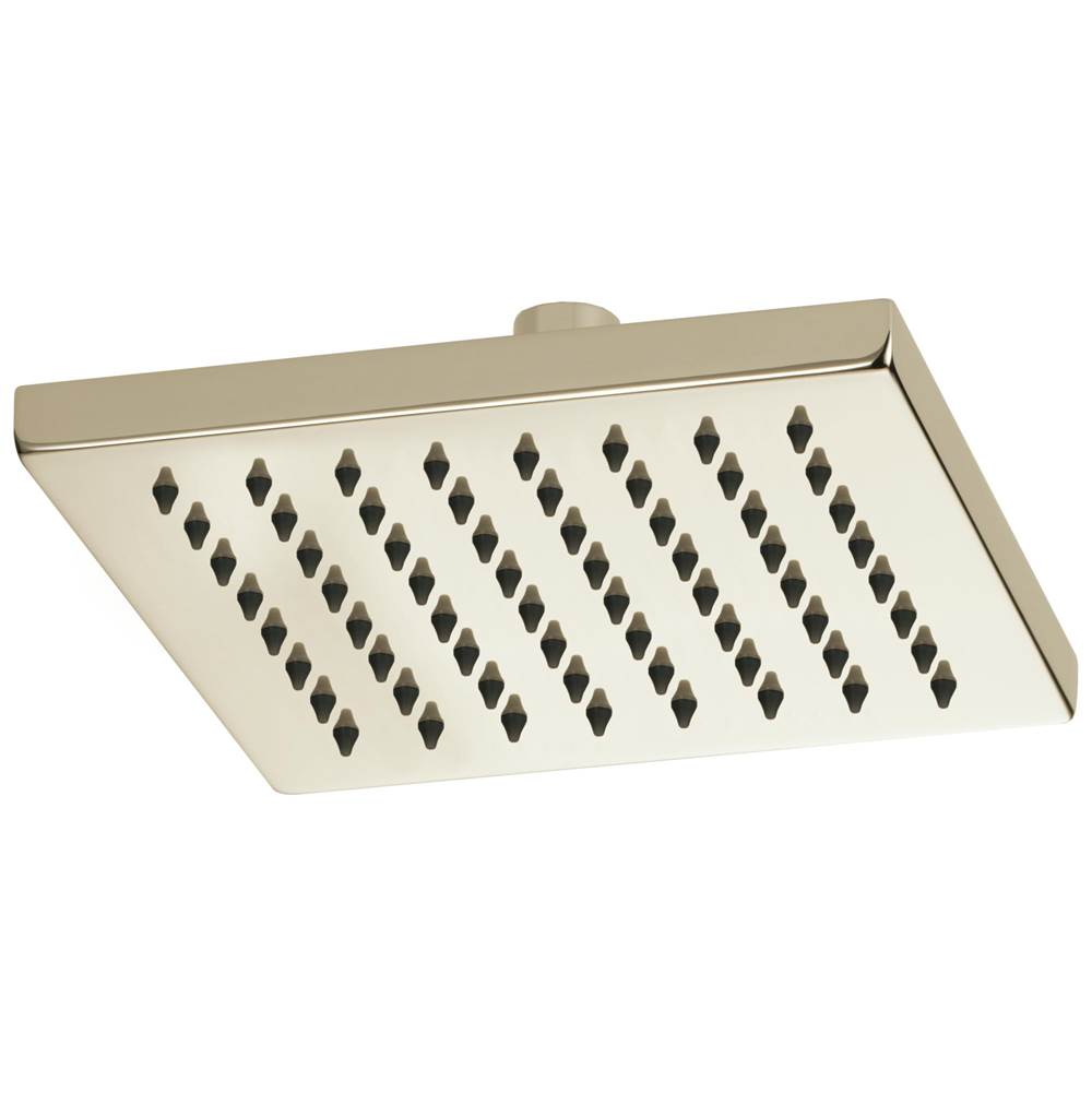 Brizo - Universal Showering 8'' Linear Square Single-Function Raincan Shower Head - 1.75 GPM - Polished Nickel