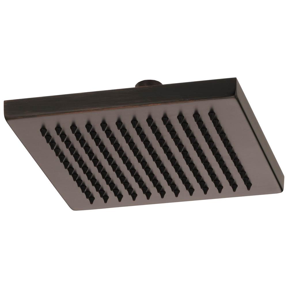 Brizo - Universal Showering 8'' Linear Square Single-Function Raincan Shower Head - 2.5 GPM - Venetian Bronze