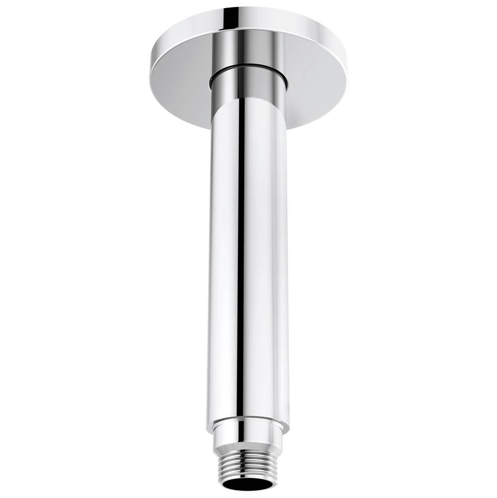 Brizo - Kintsu 6'' Dual Waterway Ceiling Mount Shower Arm and Flange - Chrome