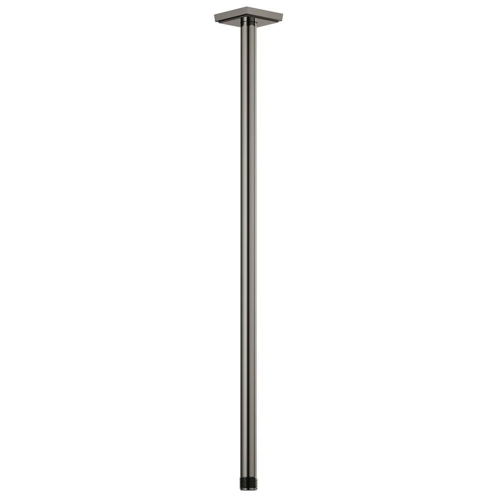 Brizo - AllariaE 24'' Ceiling Mount Shower Arm And Flange - Brilliance Black Onyx
