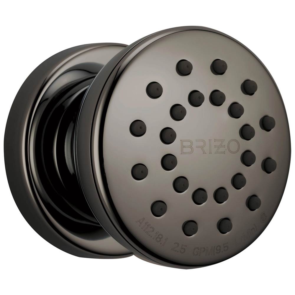 Brizo - Other Touch-Clean Round Body Spray - Brilliance Black Onyx