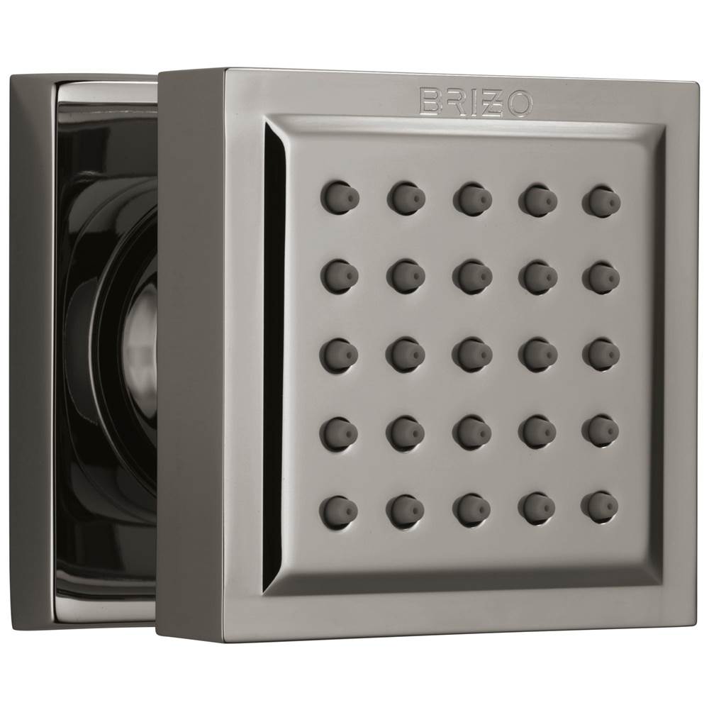 Brizo - AllariaE Touch-Clean Square Body Spray - Brilliance Black Onyx