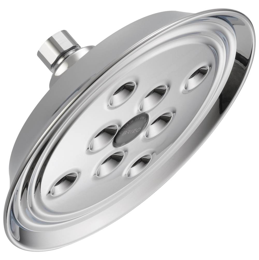 Brizo - Universal Showering 7'' Classic Round H2Okinetic<sup></sup> Single Function Wall Mount Showerhead - Chrome