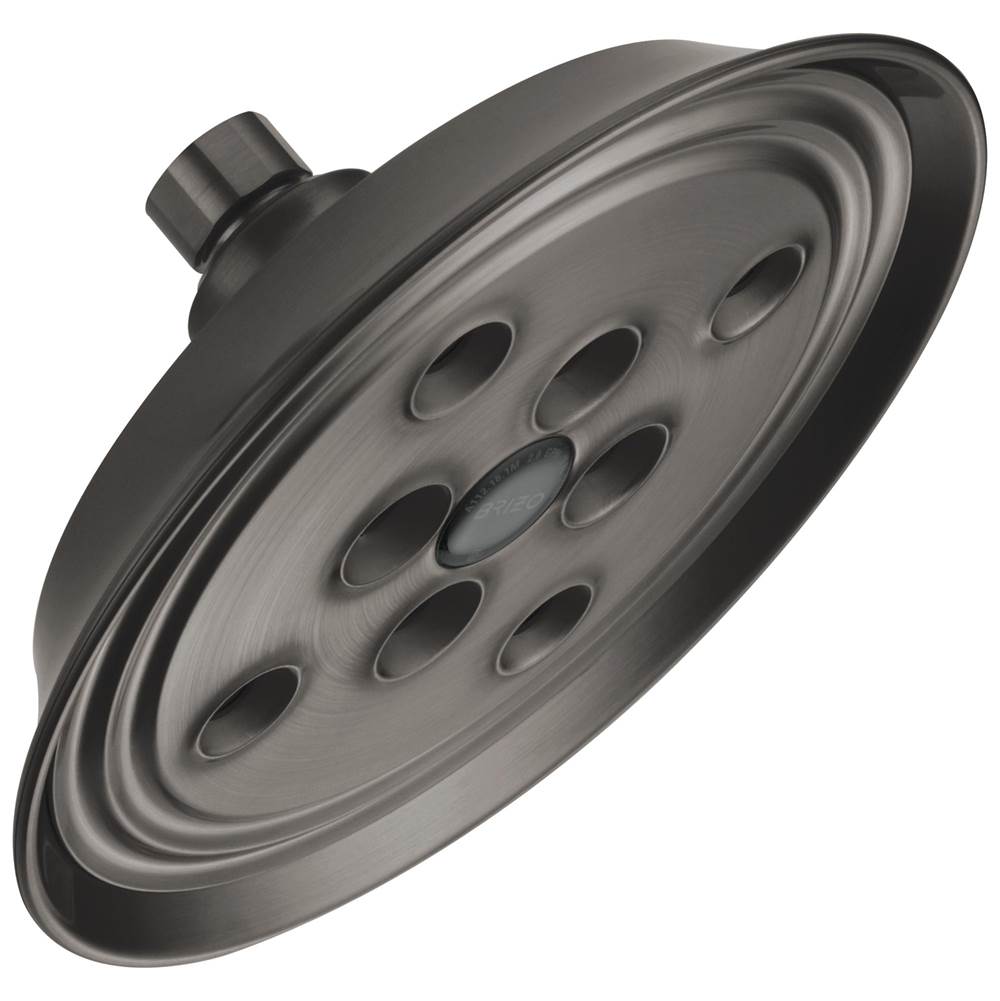 Brizo - Universal Showering 7'' Classic Round H2Okinetic<sup></sup> Single Function Wall Mount Showerhead - Luxe Steel