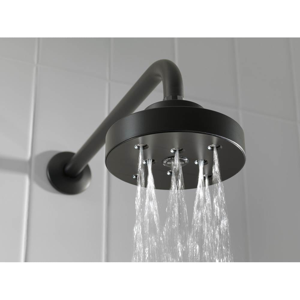 Universal Showering 5'' Linear Round H2Okinetic<sup></sup> Single Function Wall Mount Showerhead