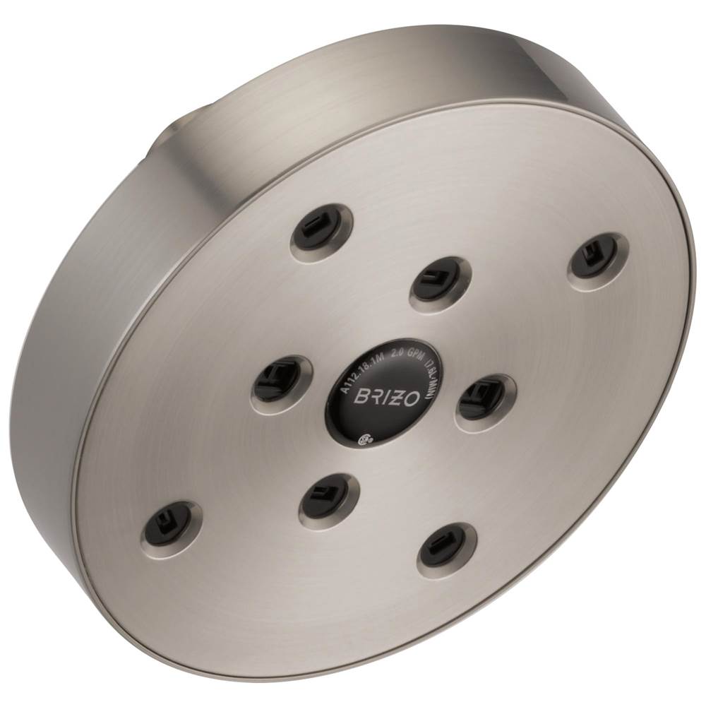 Brizo - Universal Showering 5'' Linear Round H2Okinetic<sup></sup> Single Function Wall Mount Showerhead - Luxe Nickel