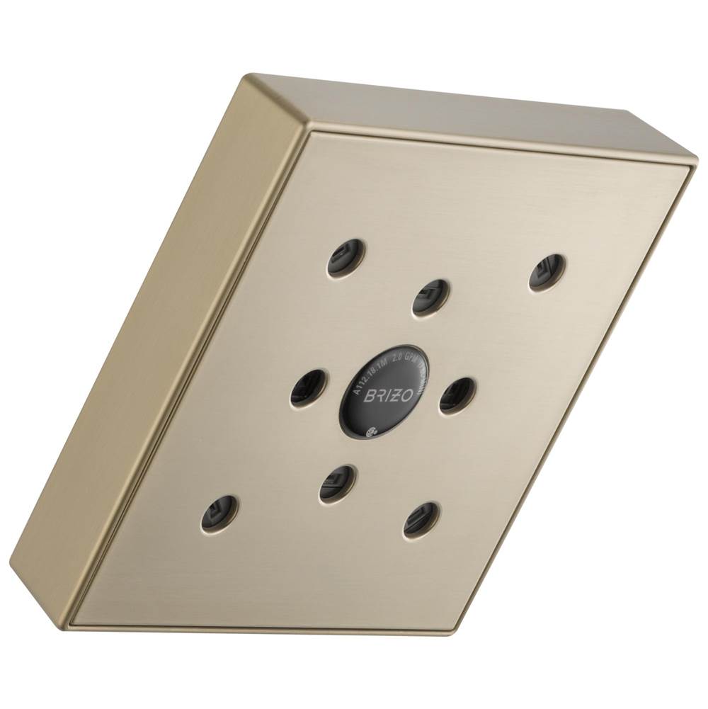 Brizo - Universal Showering 5'' Linear Square H2Okinetic<sup></sup> Single Function Wall Mount Showerhead - Brushed Nickel