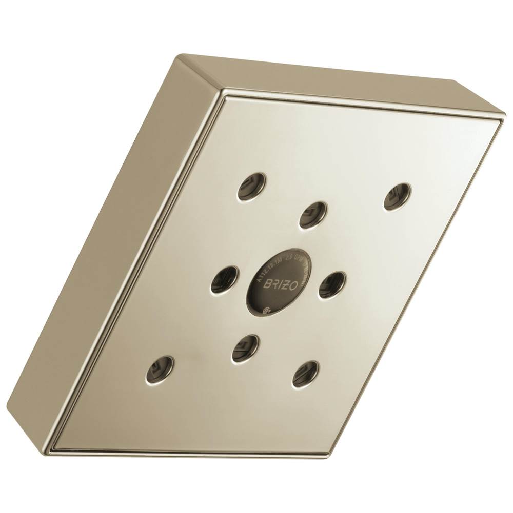 Brizo - Universal Showering 5'' Linear Square H2Okinetic<sup></sup> Single Function Wall Mount Showerhead - Polished Nickel