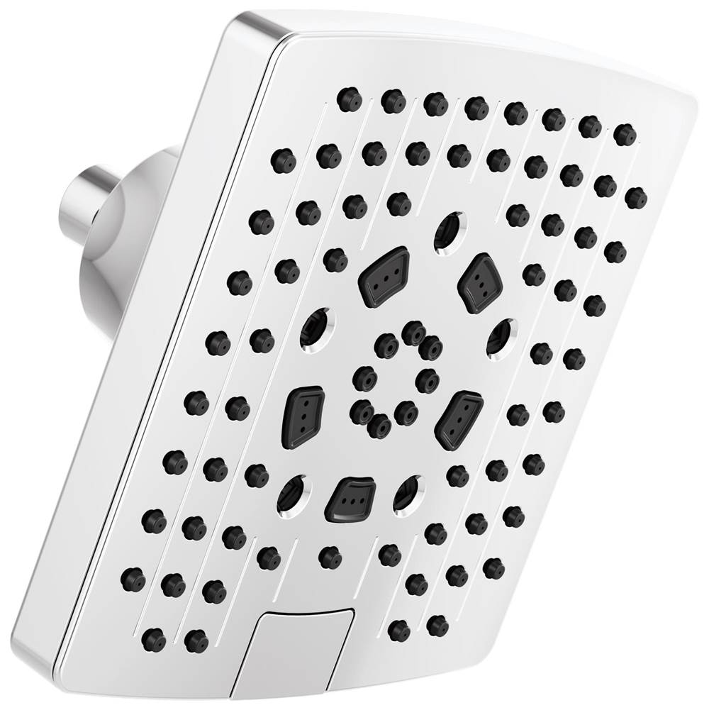 Brizo - Universal Showering 7'' Linear Square H2Okinetic<sup></sup> Multi-Function Wall Mount Showerhead - Chrome