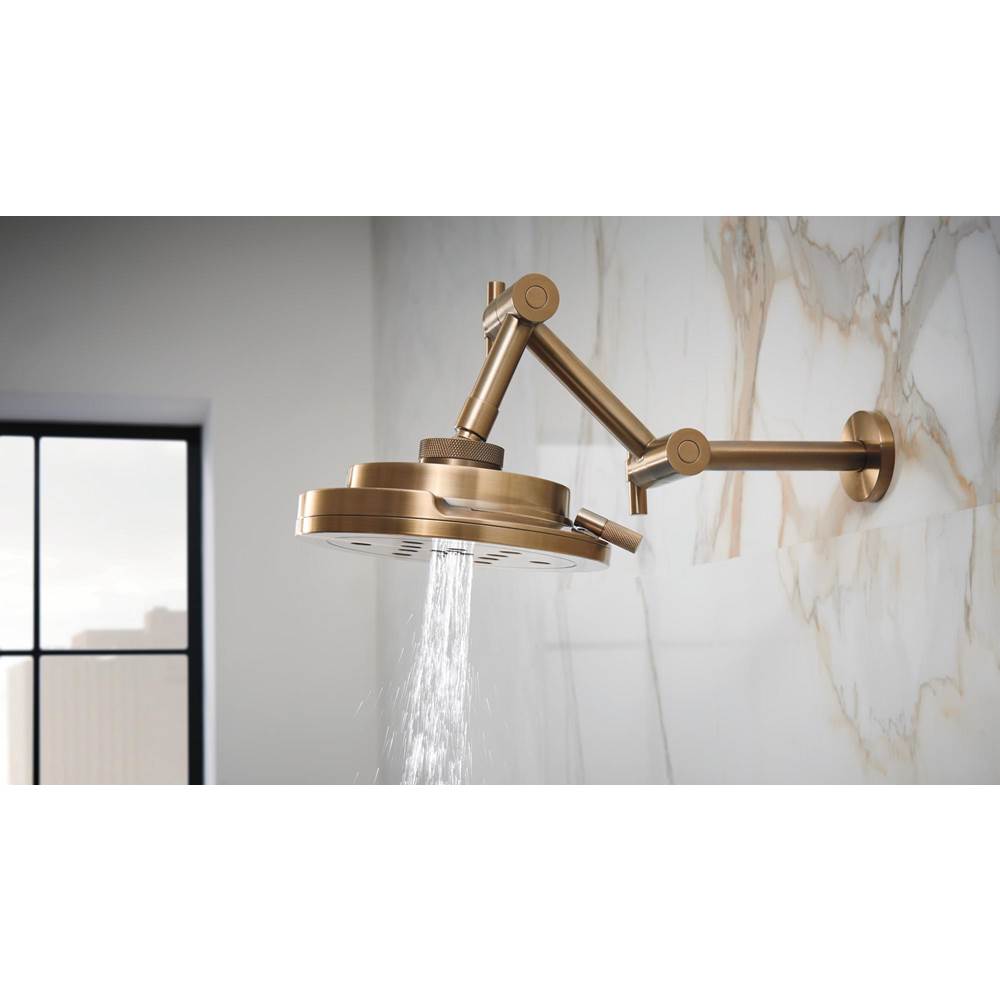 Litze 8'' H2Okinetic<sup></sup> Round Multi-Function Wall Mount Showerhead