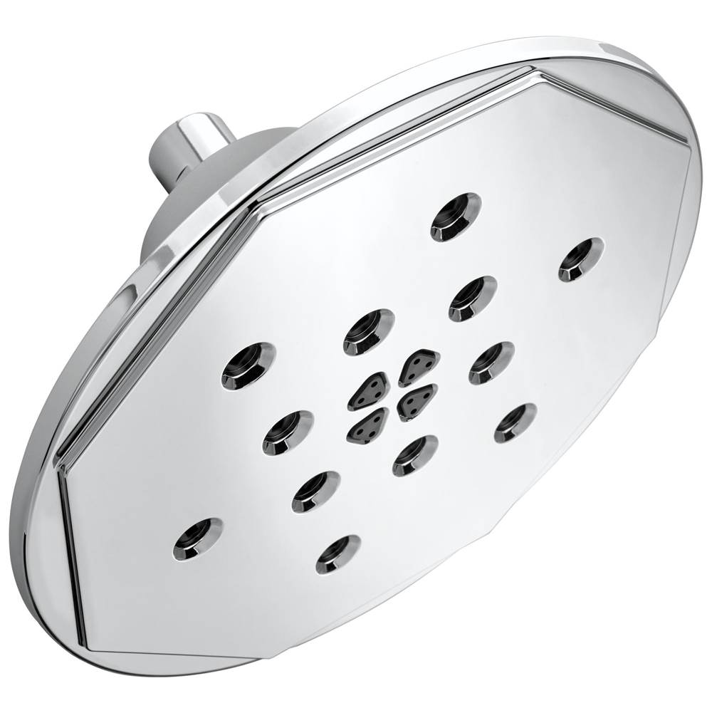 Brizo - Rook 8'' H2Okinetic<sup></sup> Round Multi-Function Wall Mount Showerhead - Chrome