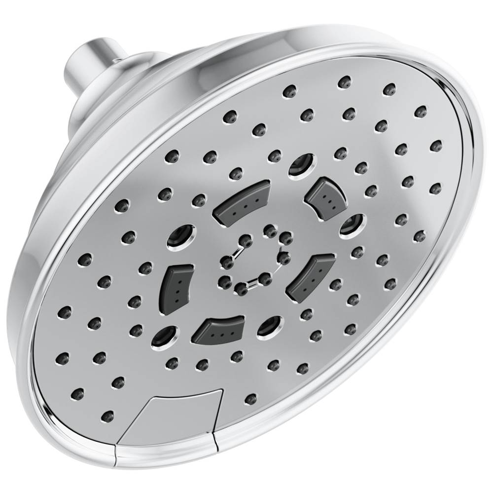 Brizo - Universal Showering 7'' Classic Round H2Okinetic Multi-Function Wall Mount Shower Head - 1.75 GPM - Chrome