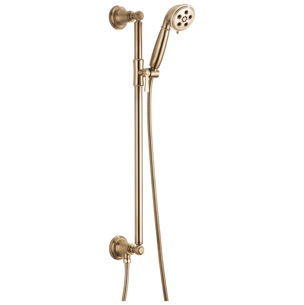 Brizo - Rook Slide Bar Handshower With H2OKinetic Technology - Luxe Gold