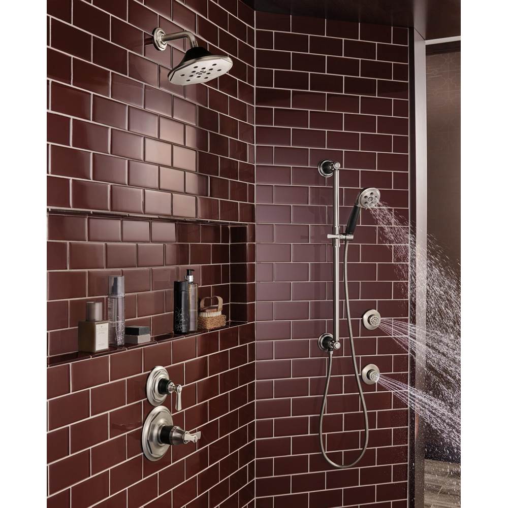 Universal Showering H2Okinetic Multi-function Slide Bar Handshower