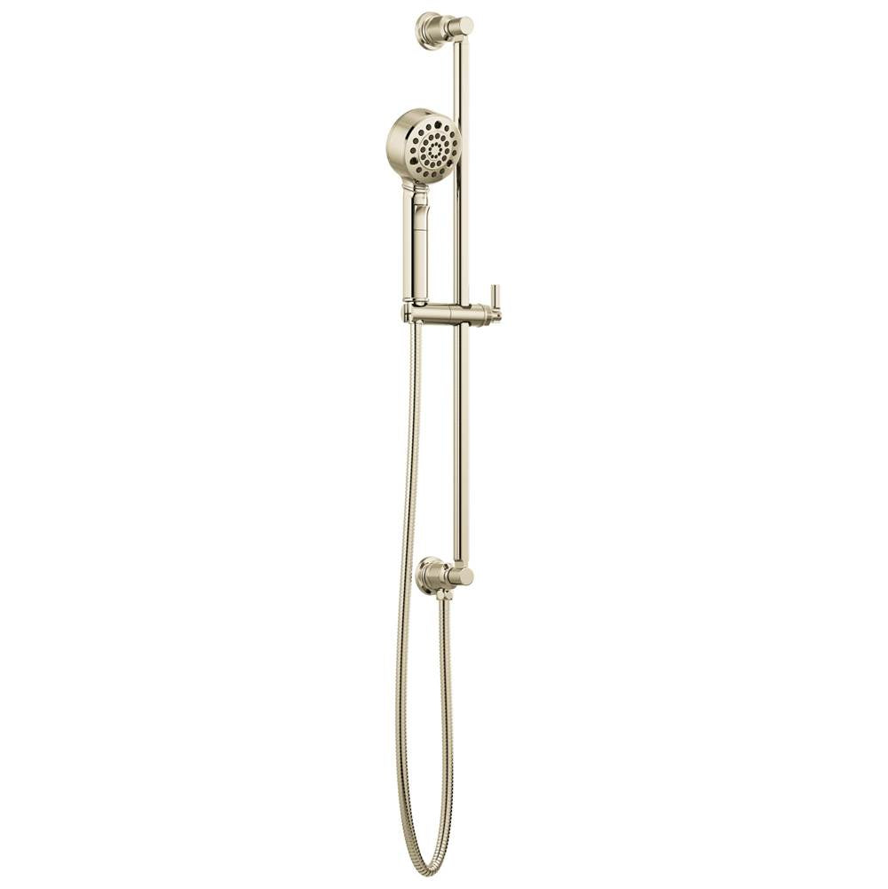 Brizo - Invari H2OKineticMulti-Function Slide Bar Handshower - Polished Nickel