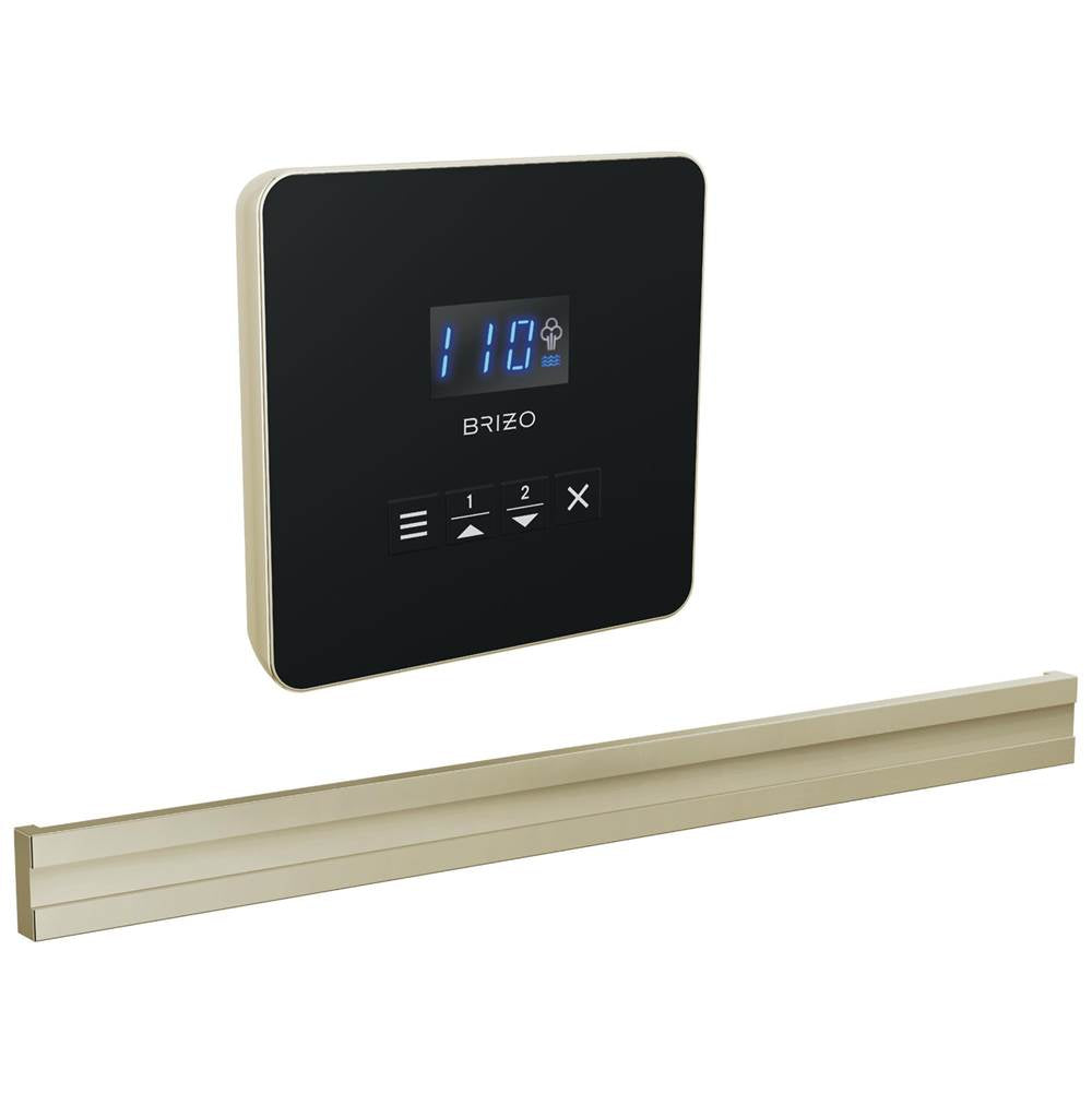 Brizo - Other Square + Bilateral Steam Set - Lumicoat Polished Nickel