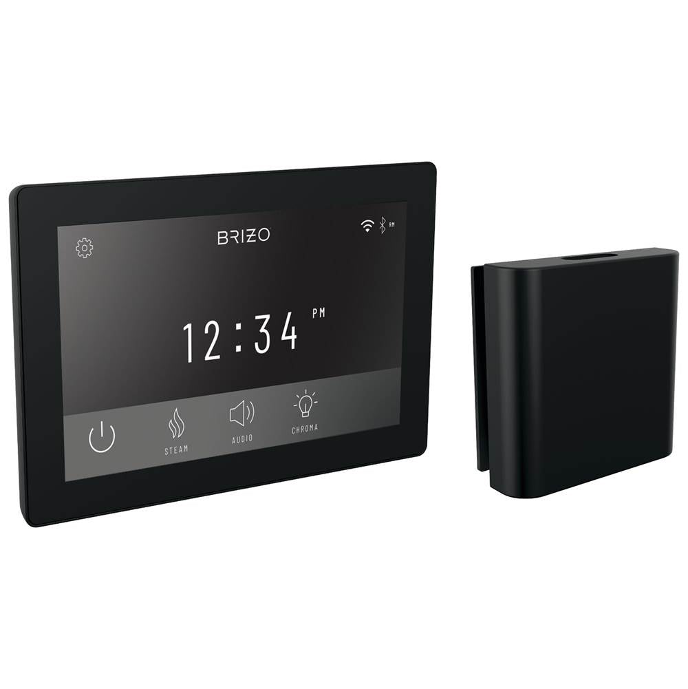 Brizo - Other Digital + Square Steam Set - Matte Black