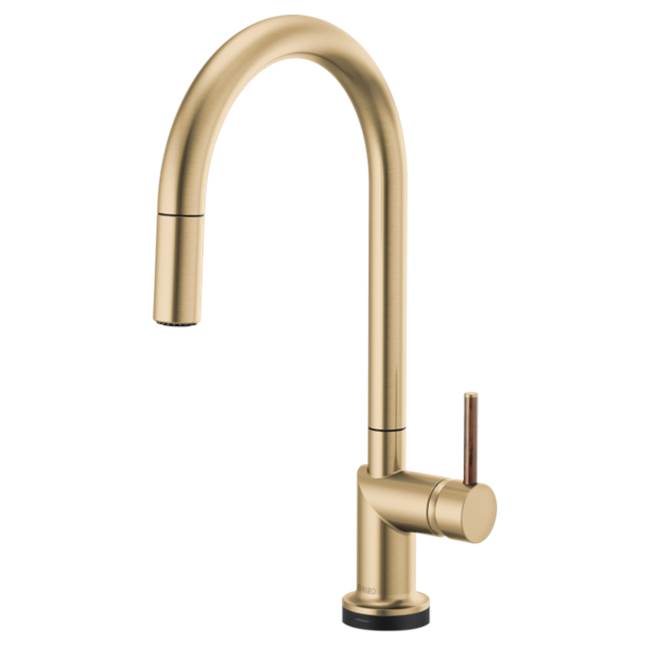 Brizo - Odin SmartTouch Pull-Down Kitchen Faucet with Arc Spout - Less Handle - Luxe Gold