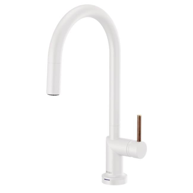 Brizo - Jason Wu for BrizoE SmartTouch Pull-Down Kitchen Faucet with Arc Spout - Less Handle - Matte White
