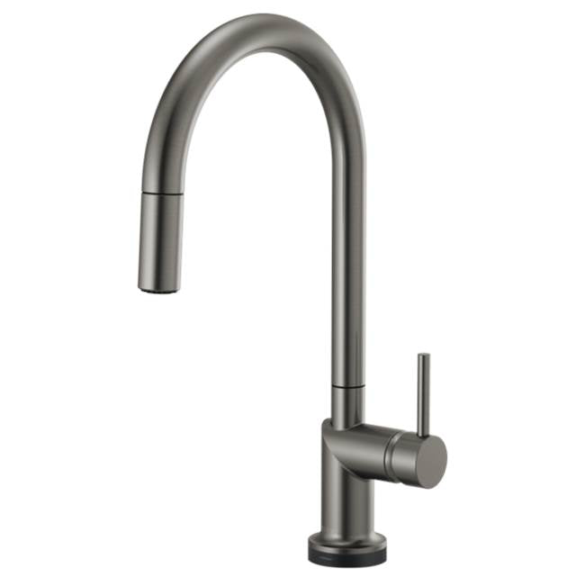 Brizo - Odin SmartTouch Pull-Down Kitchen Faucet with Arc Spout - Less Handle - Luxe Steel
