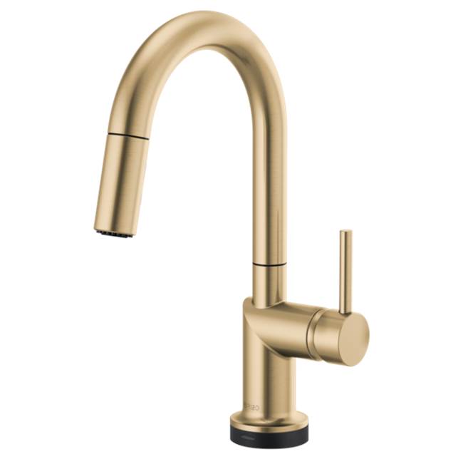 Brizo - Odin SmartTouch Pull-Down Prep Kitchen Faucet with Arc Spout - Less Handle - Luxe Gold