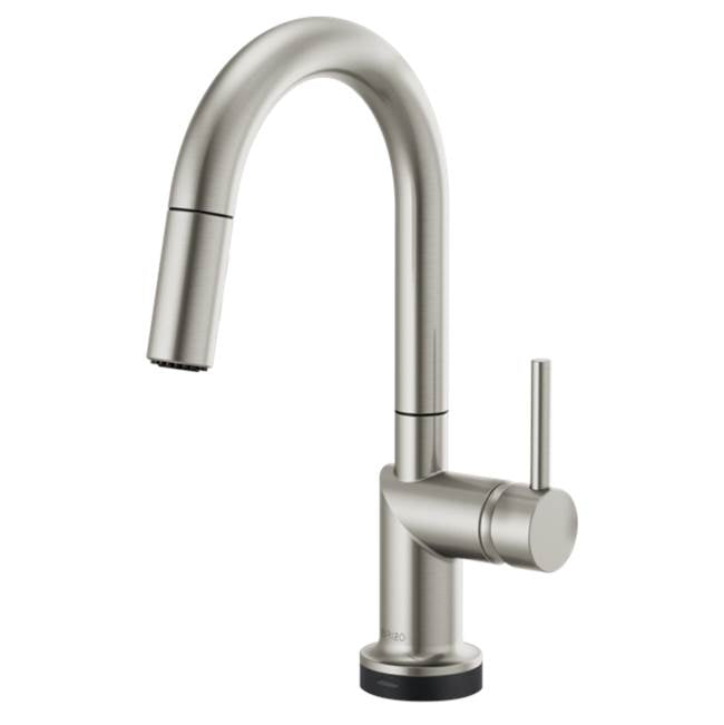 Brizo - Odin SmartTouch Pull-Down Prep Kitchen Faucet with Arc Spout - Less Handle - Stainless