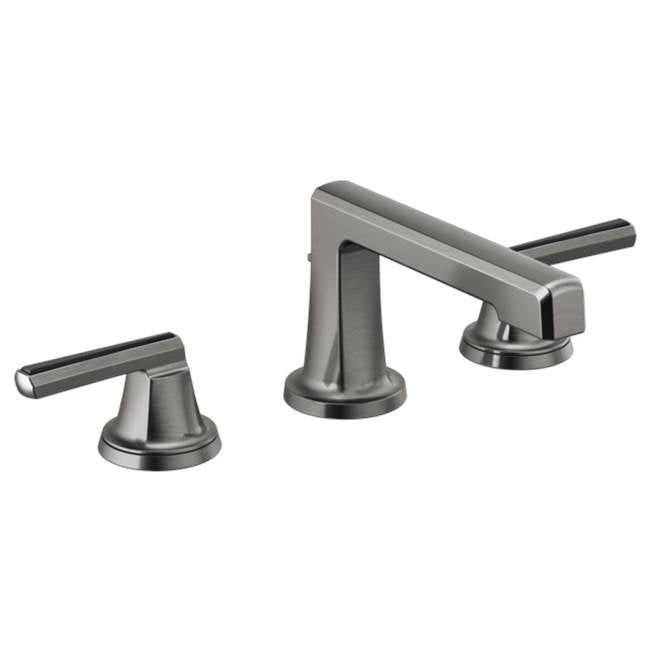 Brizo - LevoirE Widespread Lavatory Faucet with Low Spout - Less Handles 1.2 GPM - Luxe Steel