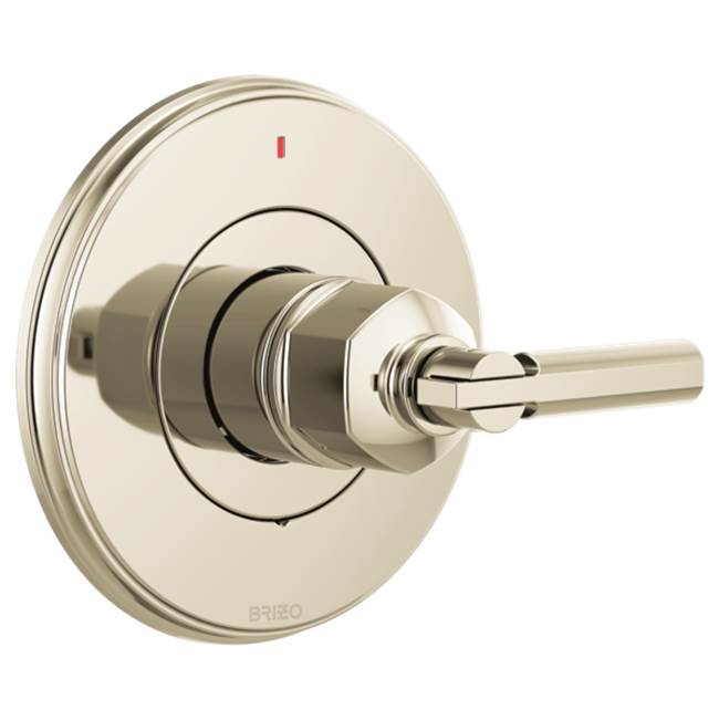 Brizo - Invari Pressure Balance Valve Only Trim - Less Handle - Polished Nickel