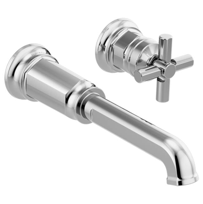 Brizo - Invari Two-Hole, Single-Handle Wall Mount Lavatory Faucet - Less Handle 1.5 GPM - Chrome