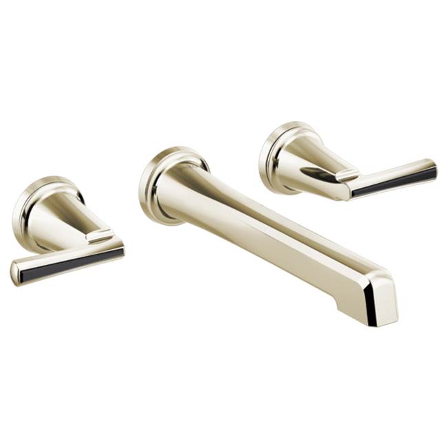 Brizo - LevoirE Two-Handle Wall Mount Lavatory Faucet - Less Handles 1.2 GPM - Polished Nickel