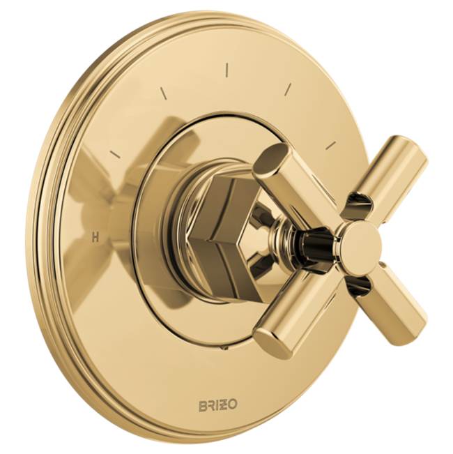 Brizo - Invari Sensori Thermostatic Valve Trim - Less Handle - Polished Gold