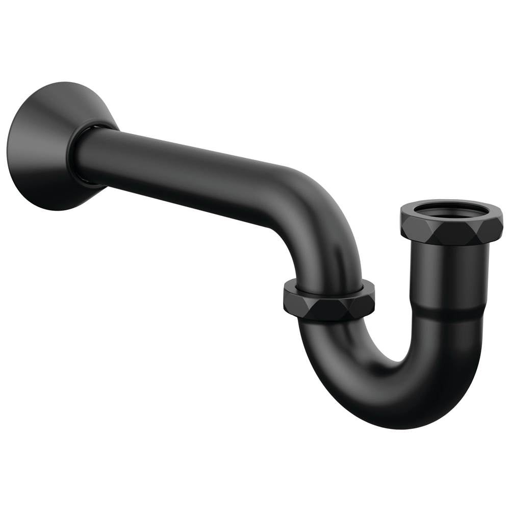 Brizo - Other 20-Gauge P-Trap with Flange - Matte Black