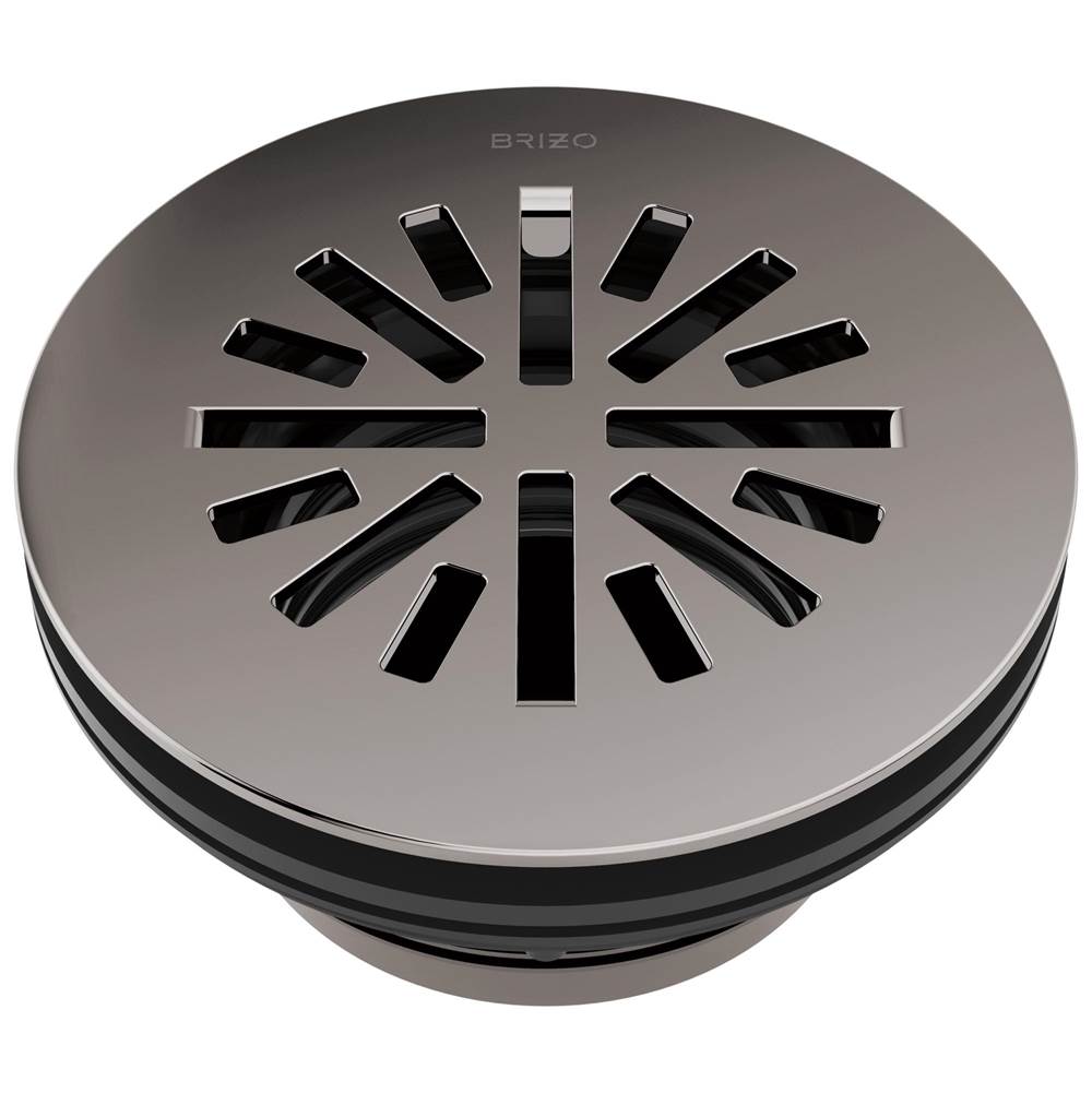 Brizo - Other 4'' Prefab Round Shower Drain - Brilliance Black Onyx