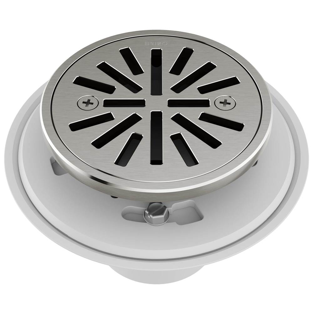 Brizo - Other 4'' Tile-In Round Shower Drain - Luxe Nickel