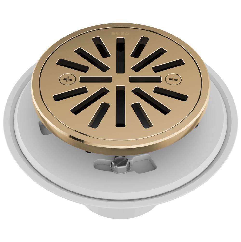 Brizo - Other 4'' Tile-In Round Shower Drain - Polished Gold
