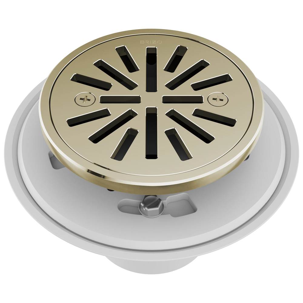 Brizo - Other 4'' Tile-In Round Shower Drain - Polished Nickel