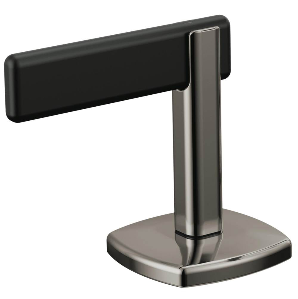 Brizo - AllariaE Widespread Lavatory Lever Handle Kit - Brilliance Black Onyx With Matte Black