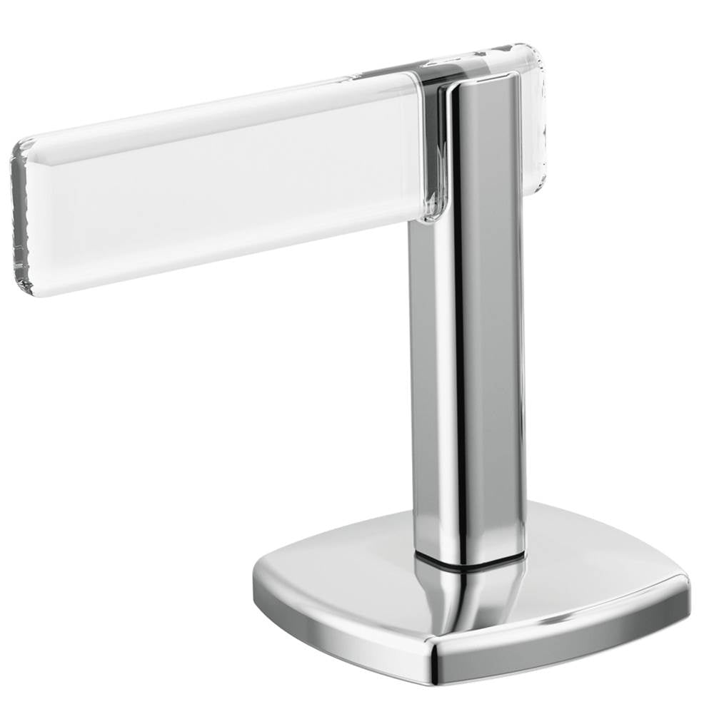 Brizo - AllariaE Widespread Lavatory Lever Handle Kit - Polished Chrome With Clear Acrylic