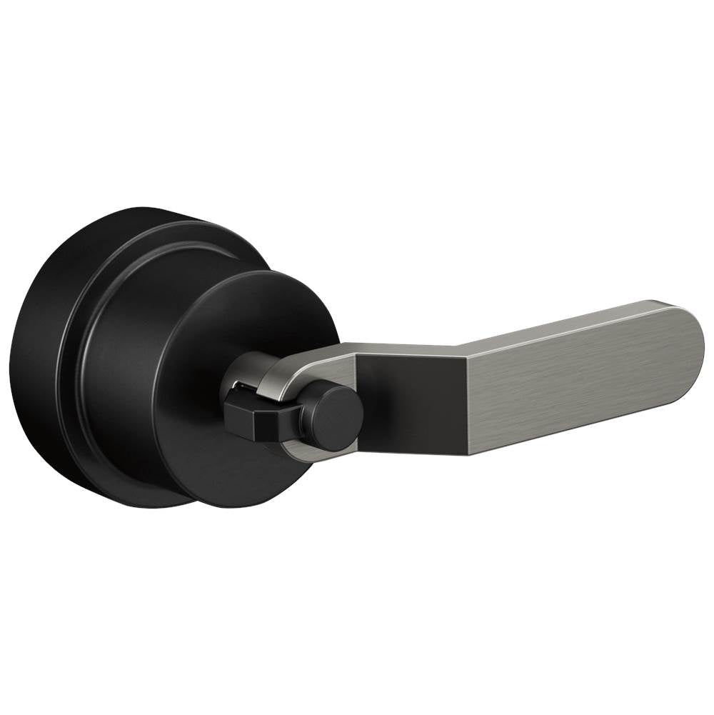 Brizo - Litze Pressure Balance Valve Trim Handle Kit - Industrial Lever - Matte Black With Luxe Steel
