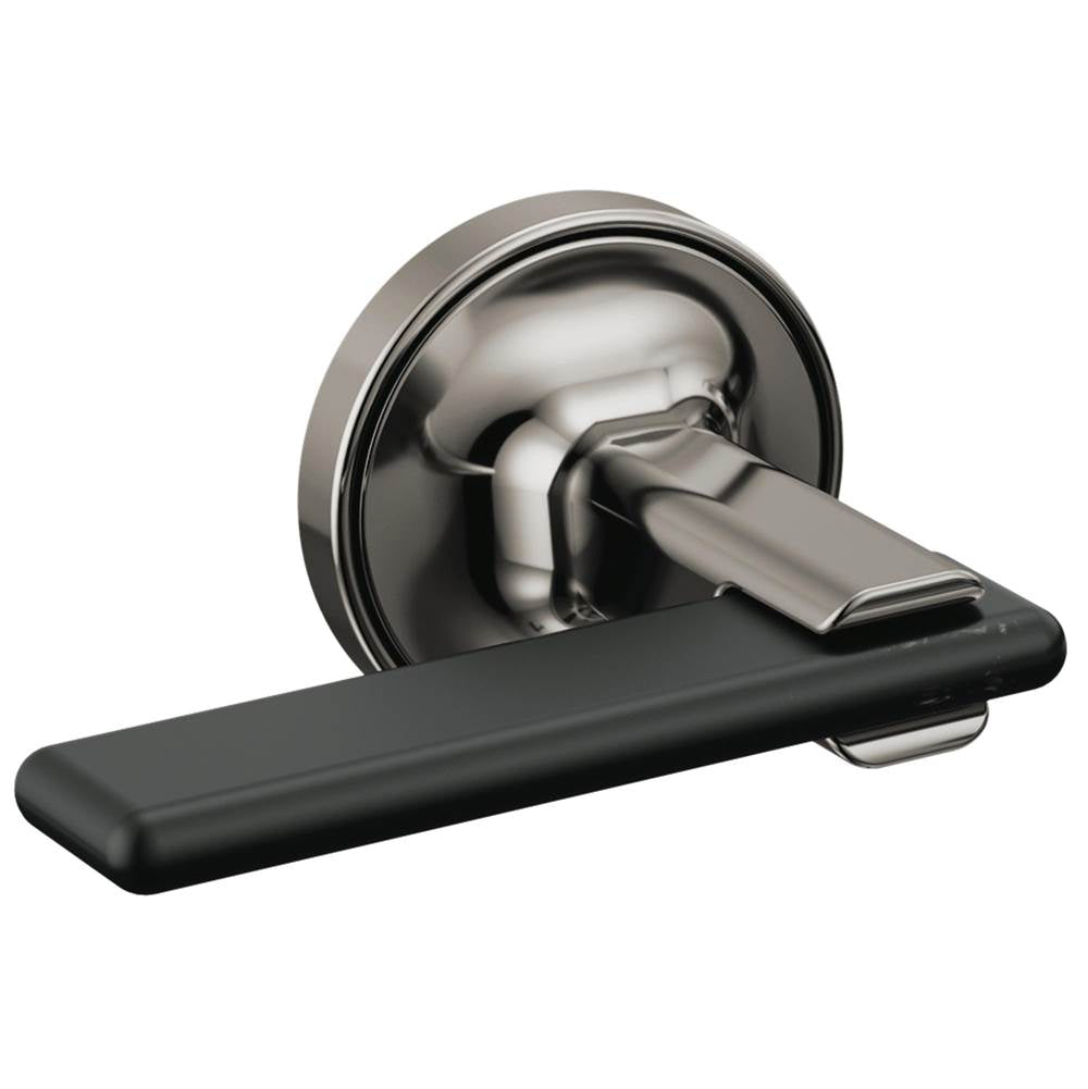 Brizo - AllariaE Two-Handle Wall Mount Tub Filler Lever Handle Kit - Brilliance Black Onyx With Matte Black