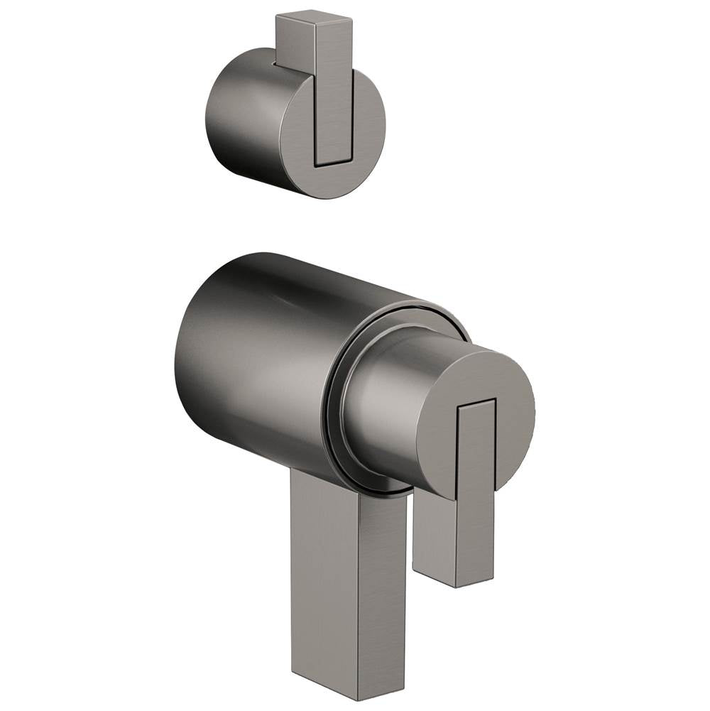 Brizo - Litze TempAssure Thermostatic Valve With Integrated Diverter Lever Handle Kit - Luxe Steel