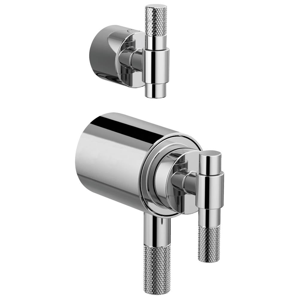 Brizo - Litze TempAssure Thermostatic Valve With Integrated Diverter T-Lever Handle Kit - Chrome