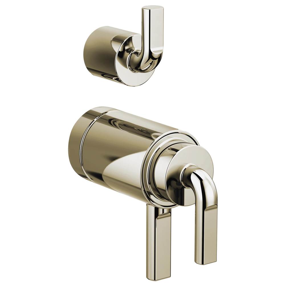 Brizo - Litze TempAssure Thermostatic Valve with Integrated Diverter Notch Lever Handle Kit - Polished Nickel